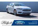 2018 Oxford White Ford Fusion Hybrid S #124716008
