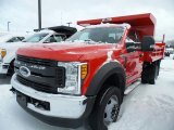 2017 Race Red Ford F550 Super Duty XL Regular Cab 4x4 Dump Truck #124732030