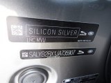 2018 Range Rover Velar Color Code for Silicon Silver Metallic - Color Code: MVU