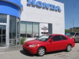 2002 Rally Red Honda Civic EX Coupe #12450517
