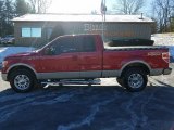 2010 Red Candy Metallic Ford F150 Lariat SuperCab 4x4 #124758085