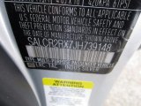 2018 Discovery Sport Color Code for Indus Silver Metallic - Color Code: 1AC