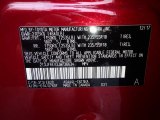 2018 RAV4 Color Code for Ruby Flare Pearl - Color Code: 3T3