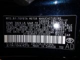 2018 Corolla Color Code for Galactic Aqua Mica - Color Code: 221