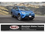 2018 Electric Storm Blue Toyota RAV4 XLE AWD #124842620