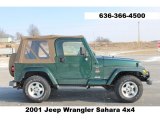 Forest Green Jeep Wrangler in 2001