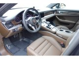 2018 Porsche Panamera Turbo Black/Saddle Brown Interior