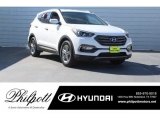 2018 Pearl White Hyundai Santa Fe Sport  #124945225