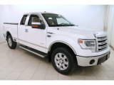 White Platinum Metallic Tri-Coat Ford F150 in 2013