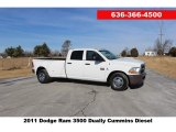 2011 Bright White Dodge Ram 3500 HD ST Crew Cab Dually #124962995