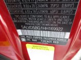 2017 Range Rover Evoque Color Code for Firenze Red Metallic - Color Code: 868
