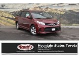 2018 Salsa Red Pearl Toyota Sienna LE #125068293