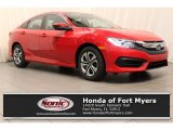 2018 San Marino Red Honda Civic LX Sedan #125093775