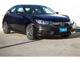 2018 Burgundy Night Pearl Honda Civic EX Sedan #125124535