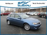 2009 Newport Blue Pearl Subaru Impreza 2.5i Premium Wagon #125140262