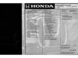 2018 Honda Clarity Plug In Hybrid Window Sticker