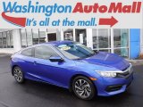 2017 Aegean Blue Metallic Honda Civic LX Coupe #125200981