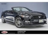 2016 Shadow Black Ford Mustang EcoBoost Premium Convertible #125201091