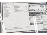 2018 Mercedes-Benz SLC 300 Roadster Window Sticker