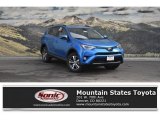 2018 Electric Storm Blue Toyota RAV4 XLE #125228865