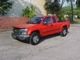 2005 Victory Red Chevrolet Colorado Z71 Extended Cab 4x4 #12521565