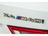2018 BMW X4 M40i Marks and Logos