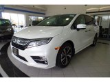 2018 White Diamond Pearl Honda Odyssey Elite #125289612