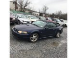 2002 Sonic Blue Metallic Ford Mustang V6 Convertible #125389750