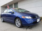 2007 Fiji Blue Metallic Honda Civic Si Sedan #12518648