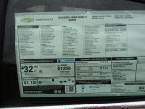 2018 Chevrolet Cruze LT Window Sticker