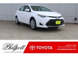 2018 Super White Toyota Corolla LE #125453415