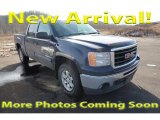 2009 Midnight Blue Metallic GMC Sierra 1500 SLE Crew Cab 4x4 #125479036