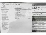 2018 Mercedes-Benz GLS 550 4Matic Window Sticker