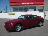 2008 Inferno Red Crystal Pearl Dodge Charger SE #12507165
