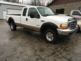 2001 Oxford White Ford F250 Super Duty Lariat SuperCab 4x4 #125564063