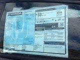2018 Honda Civic Sport Hatchback Window Sticker