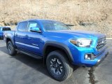 2018 Blazing Blue Pearl Toyota Tacoma TRD Sport Double Cab 4x4 #125710910