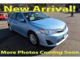 2014 Clearwater Blue Metallic Toyota Camry LE #125710773