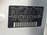 2018 Ioniq Hybrid Color Code for Symphony Air Silver - Color Code: T8S