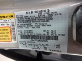 2017 Continental Color Code for Ingot Silver - Color Code: UX