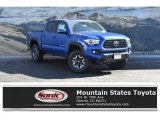 2018 Blazing Blue Pearl Toyota Tacoma TRD Off Road Double Cab 4x4 #125774999