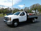 2018 Summit White Chevrolet Silverado 3500HD Work Truck Regular Cab 4x4 Stake Truck #125889909