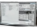 2018 Mercedes-Benz G 65 AMG Window Sticker