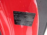 2018 F-Type Color Code for Caldera Red - Color Code: 1BD