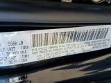 2019 Cherokee Color Code for Diamond Black Crystal Pearl - Color Code: PXJ