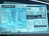 2018 Honda Civic EX Sedan Window Sticker
