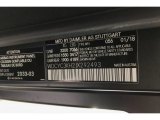 2018 G Color Code for designo Night Black Magno (Matte) - Color Code: 056