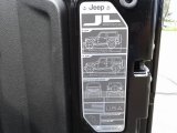 2018 Jeep Wrangler Unlimited Sport 4x4 Info Tag