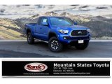 2018 Blazing Blue Pearl Toyota Tacoma TRD Off Road Access Cab 4x4 #126247732