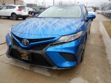 2018 Blue Streak Metallic Toyota Camry SE #126277068